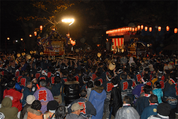 二宮神社への昇殿　下総三山の7年祭り