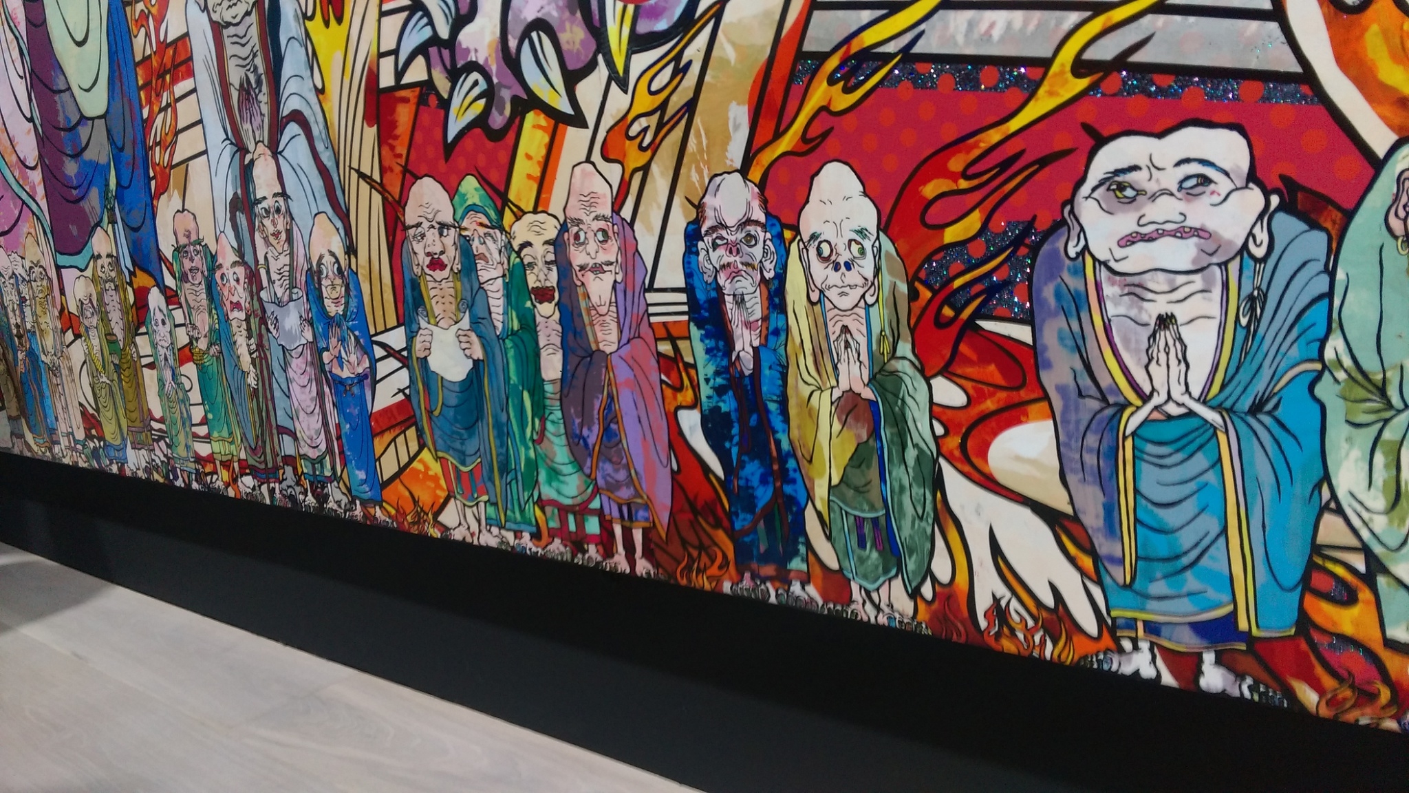 村上隆の五百羅漢図展