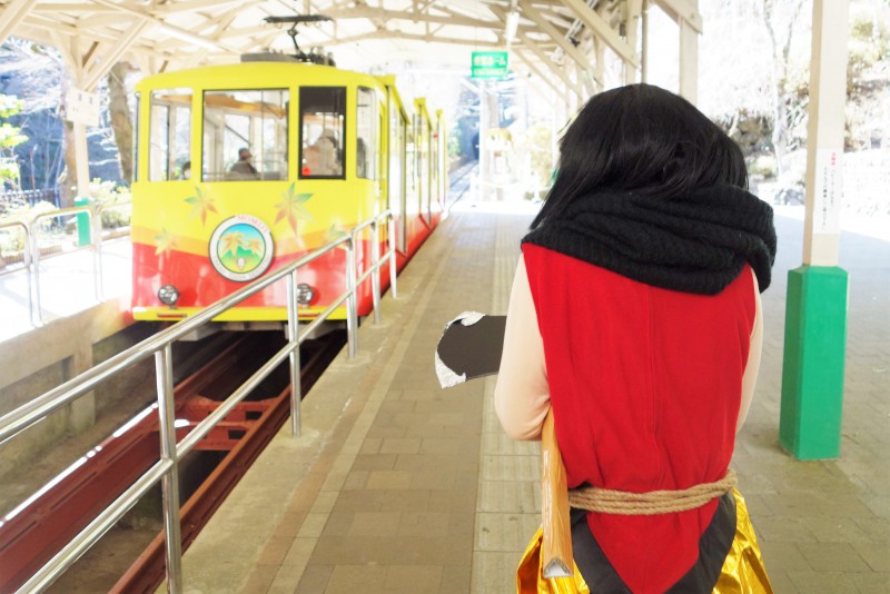 高尾山に金太郎が?