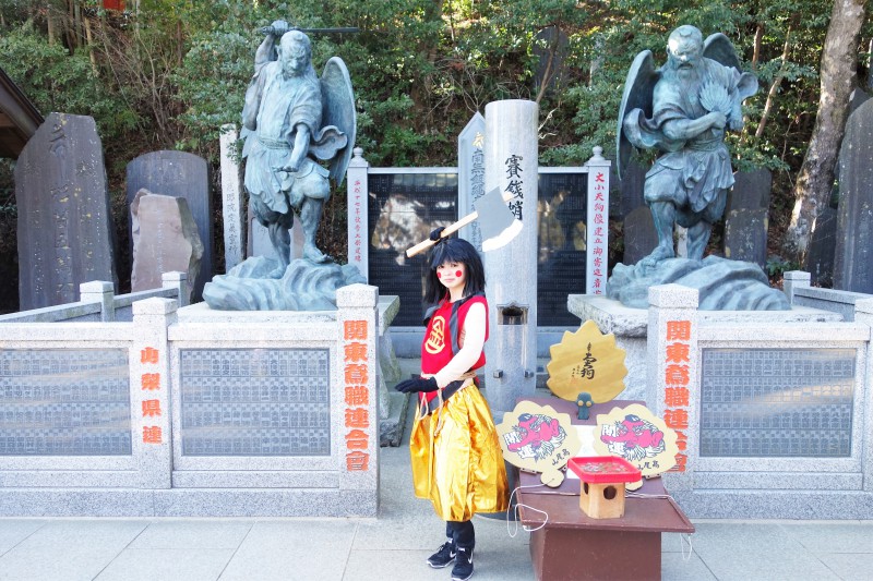 高尾山に金太郎が?