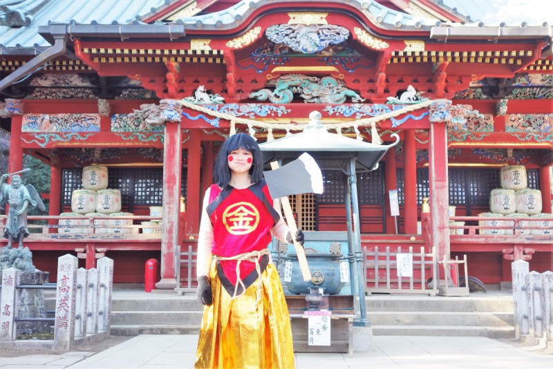 高尾山に金太郎が?