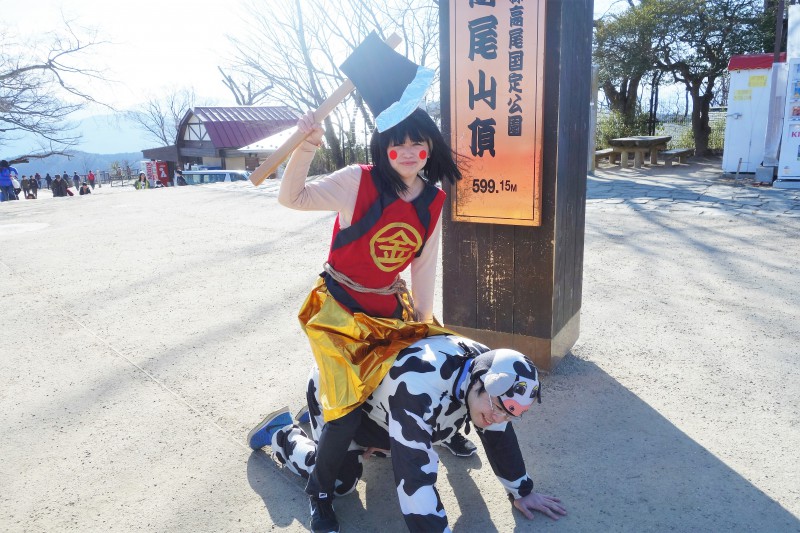 高尾山に金太郎が?