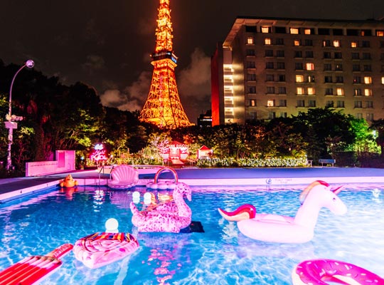 ナイトプール 東京プリンスホテル
