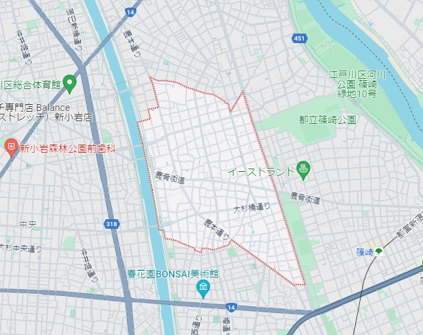 東京都江戸川区鹿骨